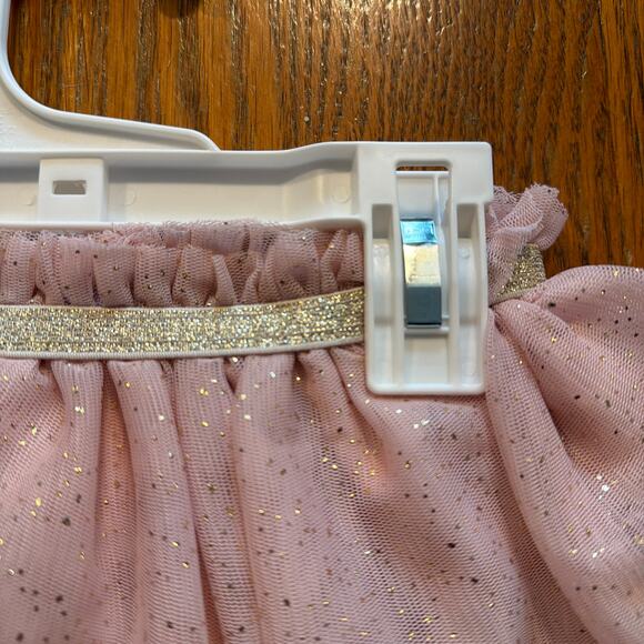Cat and Jack Tulle Skirt Pink Gold Glitter Size 3T NEW - Picture 3 of 5